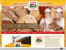 Tablet Screenshot of eifeler-landbrot.de